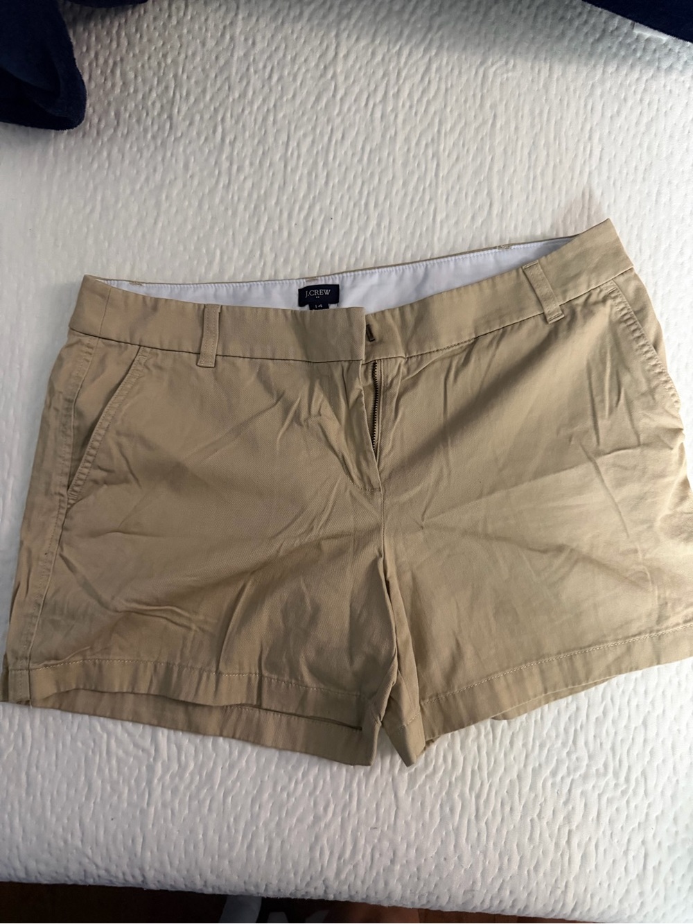 J. Crew Women's Khaki Shorts in Light Tan and light gray